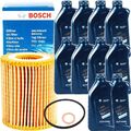 BOSCH ÖLFILTER + 10L ÖL 5W-30 passend für BMW 3ER E46 5ER E39 7ER E38 X5 E53