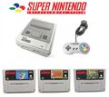 Super Nintendo Konsole SNES mit Spiel + Controller - aufbereitet - wie Neu