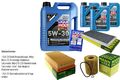 INSPEKTIONSKIT FILTER LIQUI MOLY ÖL 8L 5W-30 für BMW X5 E53 3.0i