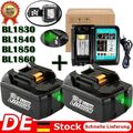 8,0Ah 6,0Ah Akku Für Makita 18V BL1860 BL185B BL1840 Ersatzakku BL1830 Ladegerät