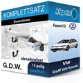 G.D.W. Anhängekupplung abnehmbar und JAEGER E-Satz 13polig für VW Golf 8 20- neu