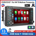 DAB+ Für W T5 Transporter Touareg 4G Autoradio Carplay Android 13 4+64G GPS Kam