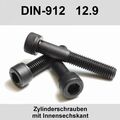 M4 DIN 912 12.9 Stahl Zylinderschrauben Innensechskant blank Zylinder Kopf M4x