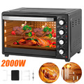 Mini Backofen 48L mit Drehspieß Umluft Ofen Pizza Tisch Camping Klein Groß 2000W