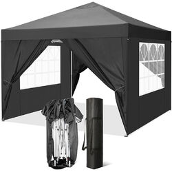 Pavillon 3x3m/3x6m Faltpavillon Gartenzelt UV Pavillon Pop-Up Partyzelt Festzelt