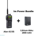 MIDLAND ALAN 42 DS Power Bundle mit LiIon 2800mA CB HANDFUNKGERÄT Krisenfunk NEU