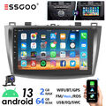 Für Mazda 3 2010-13 2+64G Android 13 Carplay Autoradio GPS Navi WIFI RDS BT +KAM