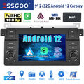 Für BMW 3er E46 316i 318 320 M3 2+32G Autoradio Android 12 GPS Carplay DAB+