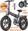 NEW ENGWE 20 Zoll Fat Bike E-Bike Elektrofahrrad 250W 48V 13AH E-Mountainbike