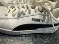 Puma Damenschuhe Gr. 37 weiß/schwarz , Grundfarbe weiß, schw. Pumazeichen