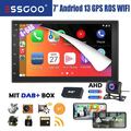 DAB+ Android 13 4+64G Carplay Autoradio 7" 2 DIN GPS NAVI RDS Bluetooth Wifi Kam