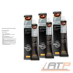 AUTOSOL® 3x 75 ml ALUMINIUM POLITUR REINIGER ALU GLANZ PFLEGE Die Nr.1* für Autoteile: Top-Preis-Leistungs-Verhältnis