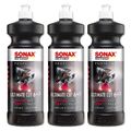 SONAX 3x 1 L LITER PROFILINE POLIERMITTEL ULTIMATECUT 6+ SCHLEIFPASTE POLITUR