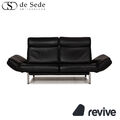 de Sede DS 450 Leder Sofa Schwarz Zweisitzer Funktion Relaxfunktion Couch