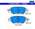 Bremsbelagsatz, Scheibenbremse ATE 13.0460-5695.2 für Mazda