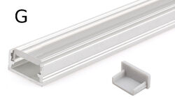 LED Aluprofil Aluminium Profile 2m 1m Alu Schiene Leiste für LED-Streifen Leucht✔ ab 1,10 € ✔ 1m ✔ 2m ✔ 1A Qualität ✔ Mega Paket ✔ WOW