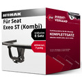 Anhängerkupplung starr + E-Satz 7pol universell für Seat Exeo ST (Kombi) 09- neu