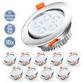 10X LED Einbaustrahler 3W/5W/7W Küche Einbauleuchte mit Trafo Möbelleuchte