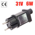 LED Lichterketten Netzteil Adapter Transformator Treiber Werkzeuge IP44 31V 6W