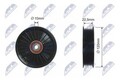 Umlenk-/Führungsrolle Keilrippenriemen NTY RNK-RE-017 124,4mm für OPEL MOVANO 2