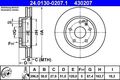 2x ATE Bremsscheibe 24.0130-0207.1 für CHEVROLET OPEL SAAB