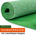 Kunstrasen Teppich Wasserfest Rasenteppich Balkon mit Noppen Grün hellgrün