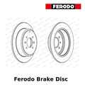 Ferodo Hintere Bremsscheibe (Paar) - 290mm,Solid,Coated - DDF869C - Oe-Qualität