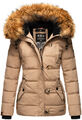 Navahoo warme Damen Winter Stepp Jacke Teddyfell Winterjacke Parka Mantel B831