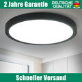 LED Deckenleuchte Bad rund Badezimmer-Lampe flach IP44 Schlafzimmer Küche Flur