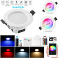 5W-9W Bluetooth WIFI LED Einbaustrahler RGB+WW+CW Einbauleuchte Decken Dimmbar