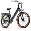 E-Bike 26 Zoll 25km/h Elektrofahrrad 48V 20AH Damen Pedelec E-City Bike Moped