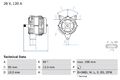 BOSCH Lichtmaschine Generator Lima 0 986 049 820 +130.90€ Pfand für MAN TGS 1 2