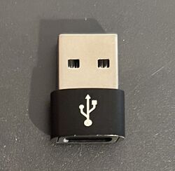 USB A auf USB C Adapter Ladeadapter Datenübertragung Stecker Konverter