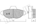 1x 22-0137-0 METELLI Bremsbelagsatz, Scheibenbremse für FIAT