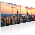 NEW YORK SKYLINE STADT Wandbilder xxl Bilder Vlies Leinwand d-B-0200-b-m