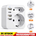 Reiseadapter DE auf USA GB UK England 3pin Steckdose Reisestecker Adapter Strom