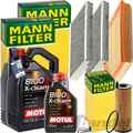 MANN INSPEKTIONSPAKET+6L MOTUL 5W-30 ÖL passend für BMW 5er E60 E61 163+177PS