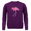 Flamingo All The Weg - Erwachsenen Hoodie / Pullover - Weihnachten Lustig