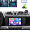 Für Smart Fortwo Cabrio/Coupe 451 2011-2015 64GB Android Autoradio GPS NAVI +KAM