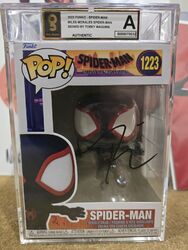 Funko POP! Marvel Spider-Man: Über den Spider-Vers #1223 SIGNIERT TOBEY MAGUIRE