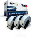 3x Alternative Etiketten Rollen für Brother DK11201 Label - Office Plus Serie