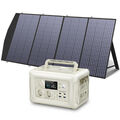 ALLPOWERS 230V Tragbarer Generator R600, 299Wh LiFePO4 Akku mit 200W Solarpanel