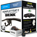 Für SKODA Octavia III Typ 5E3 Anhängerkupplung abnehmbar +eSatz 7pol 12- Set NEU