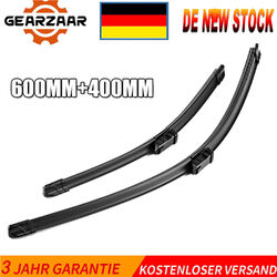 2X Scheibenwischer Vorne 600mm/400mm Wischblätter Set für VW UP! Polo Audi A1 8X