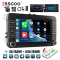 DAB+ Carplay Autoradio Android 13 4+64G GPS Kamera Für VW GOLF 5 6 Passat Touran