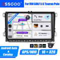 Android 13 32G Carplay Autoradio 9" GPS Kamera Für VW GOLF 5 Caddy Tiguan Touran