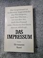 Buch Hermann Kant: Das Impressum