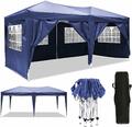 Klapp Pavillion 3x6m Faltpavillon Outdoor Gartenzelt Partyzelt Wasserdicht NEU