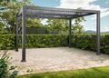 Pavillon Dubai Lamellen Dach Pergola Aluminium 3x4m UV Schutz Jet-LIne Garten