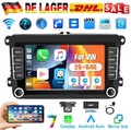 DAB+ 2+64GB Android Autoradio Carplay GPS Für VW Golf 5 6 Polo 6R Touran Tiguan